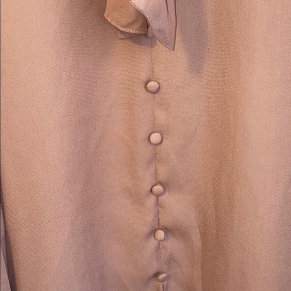 ZARA mauve ruffled flowy blouse - Picture 5 of 7